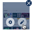 Un cursore che punta alla miniatura di un video, che rivela le opzioni per visualizzare le impostazioni e modificare il video.