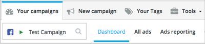 Dashboard delle campagne nelle tue campagne.