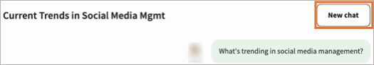 La finestra di chat di OwlyGPT, con il pulsante Nuova chat evidenziato. 