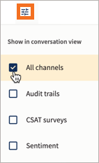 Show in conversation view highlighted with All channels selected.