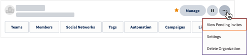 Sample organization with three dots highlighted.