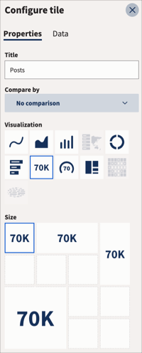 Tile properties with configure tile selected.