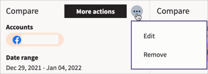 More actions selected showing edit and remove options.