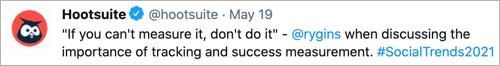 A tweet with a quote attributed to the author of a linked article.