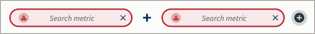 Sample formula showing adding metrics one by one.