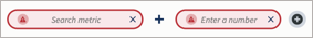 Sample formula showing metric plus number.