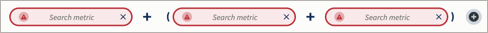 Sample formula showing grouping metrics.