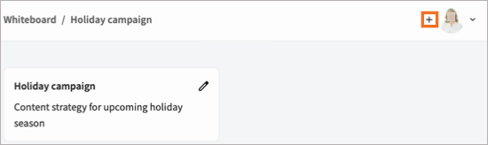 A screenshot of a whiteboard with the icon to add a team member highlighted.