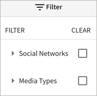 Amplify for Microsoft Teams Filter options.